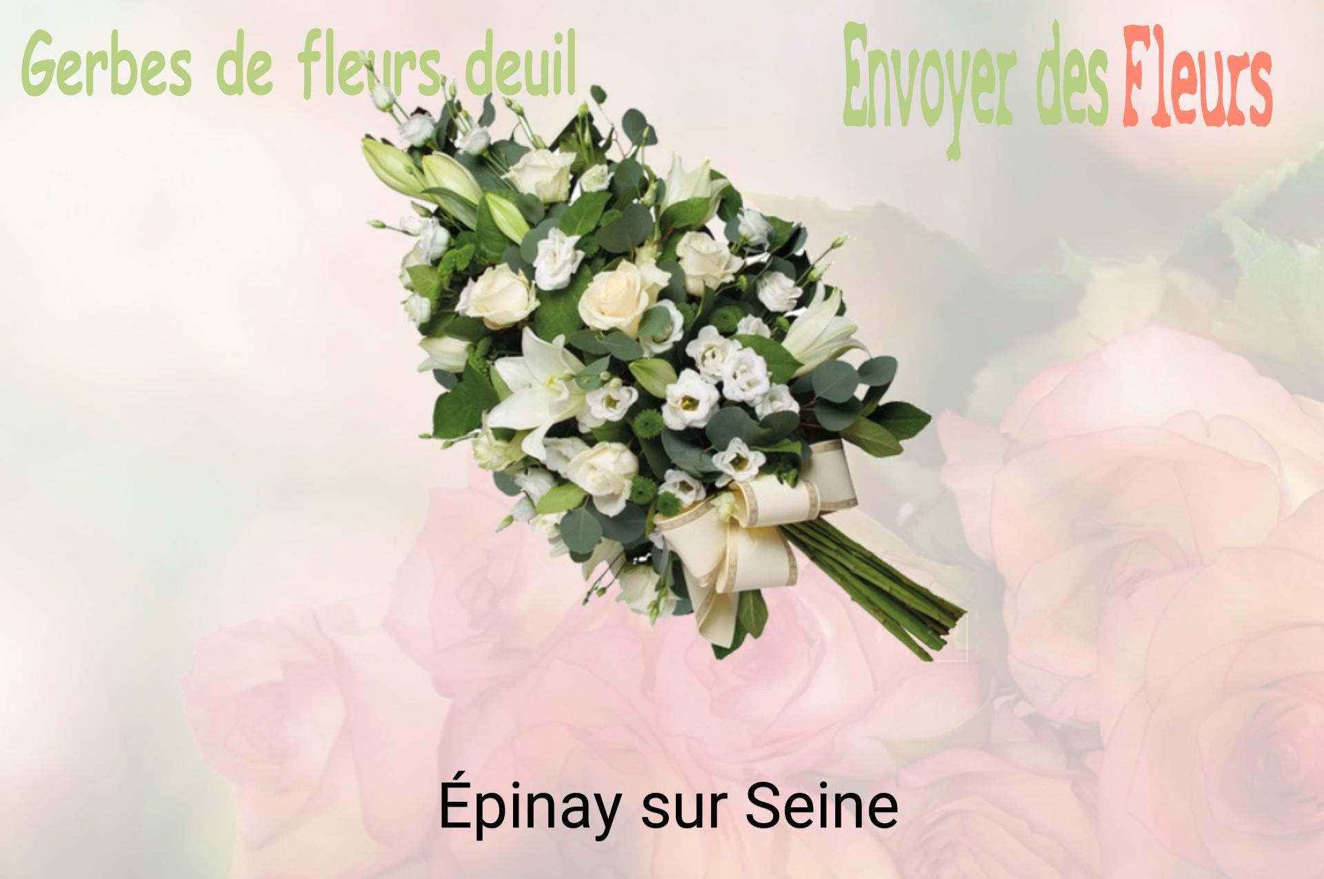 Gerbe de fleurs de deuil livrée à Épinay-sur-Seine